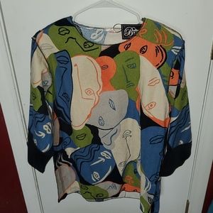 Trendy Bellwether "Picasso Inspired" top